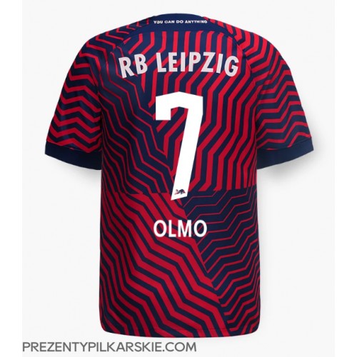 Stroje piłkarskie RB Leipzig Dani Olmo #7 Koszulka Wyjazdowej 2023-24 Krótki Rękaw